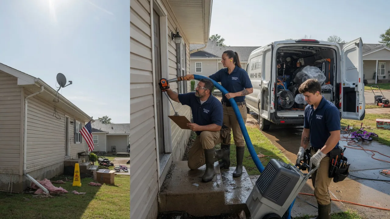 Ceiling Water Damage Restoration in Salem, SD near me
